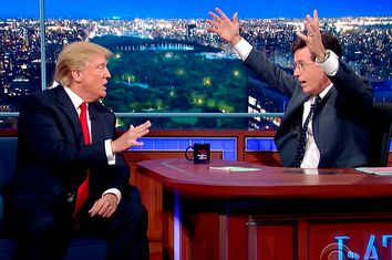 Donald Trump, Stephen Colbert