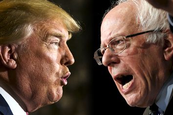 Donald Trump, Bernie Sanders