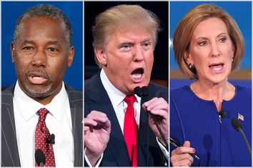 Ben Carson, Donald Trump, Carly Fiorina