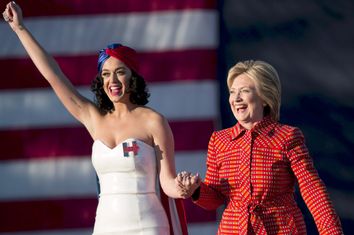 Katy Perry, Hillary Clinton