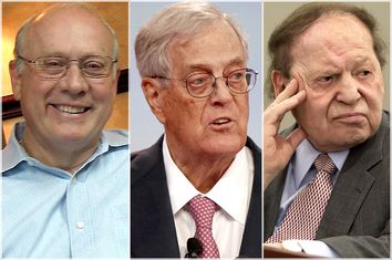 Frank Vandersloot, David Koch, Sheldon Adelson