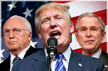 DIck Cheney, Donald Trump, George W. Bush