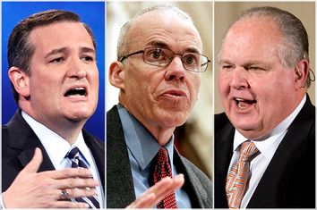 Ted Cruz, Bill McKibben, Rush Limbaugh