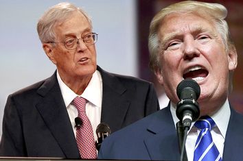 David Koch, Donald Trump