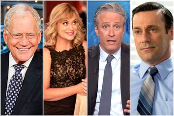 David Letterman, Amy Poehler, jon Stewart, Jon Hamm