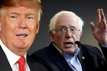 Donald Trump, Bernie Sanders