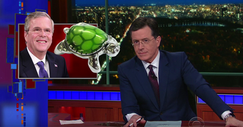 Colbert jeb bush tortoise