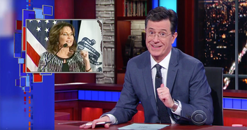 stephen colbert sarah palin