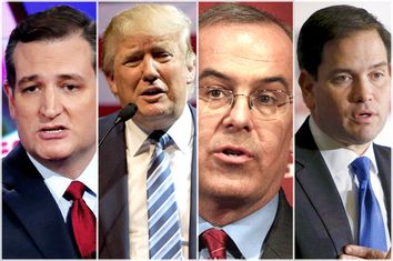 Ted Cruz, Donald Trump, David Brooks, Marco Rubio