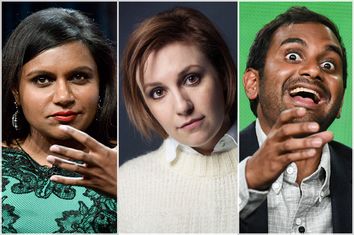 Mindy Kaling, Lena Dunham, Aziz Ansari