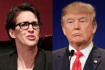 Rachel Maddow, Donald Trump