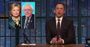 seth meyers bernie sanders hillary clinton