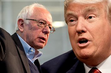 Bernie Sanders, Donald Trump