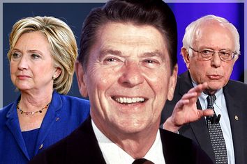 Hillary Clinton, Ronald Reagan, Bernie Sanders