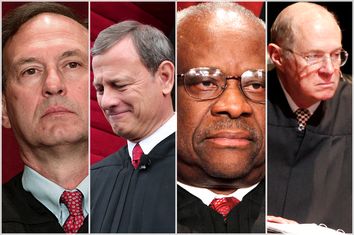 Justices Alito, Roberts, Thomas and Breyer