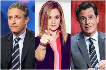 Jon Stewart, Samantha Bee, Stephen Colbert
