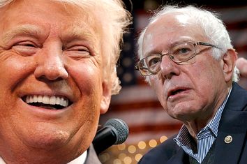 Donald Trump, Bernie Sanders