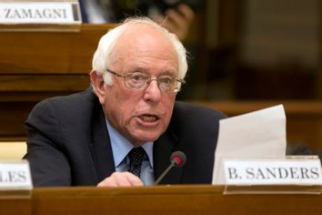 U.S. Democratic presidential candidate Sanders speaks during a conference at the Vatican