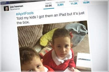 April Fool Tweet