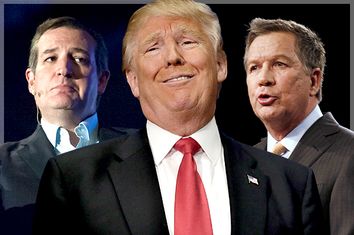 Ted Cruz, Donald Trump, John Kasich