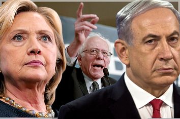 Hillary Clinton, Bernie Sanders, Benjamin Netanyahu