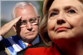 Roberto Micheletti, Hillary Clinton