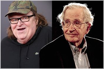 Michael Moore, Noam Chomsky