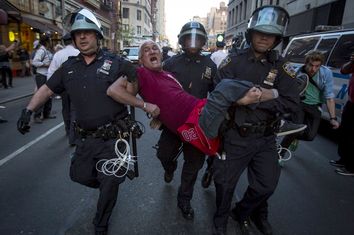 Protester, NYPD