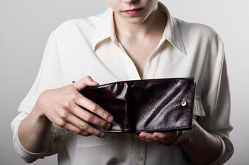 Woman, Empty Wallet