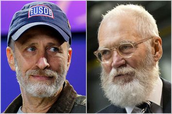 Jon Stewart, David Letterman
