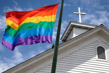Church Rainbow Flag