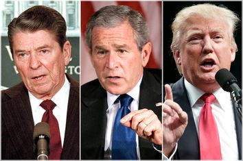 Ronald Reagan, George W. Bush, Donald Trump