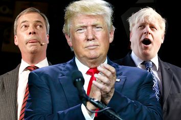 Nigel Farage, Donald Trump, Boris Johnson