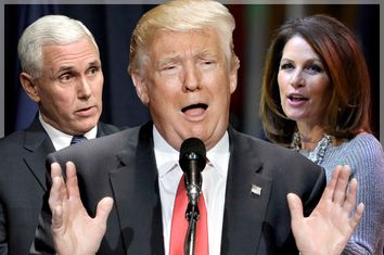 Mike Pence, Donald Trump, Michele Bachmann