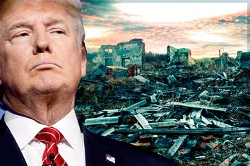 Donald Trump; Rubble.