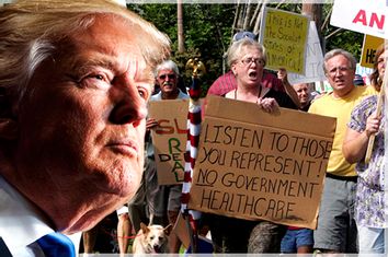 ACA protest and Trump