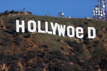 Hollywood Sign Vandalized