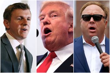 James O'Keefe; Donald Trump; Alex Jones