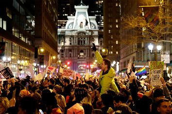APTOPIX GOP Retreat Protest