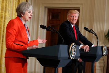 Donald Trump, Theresa May