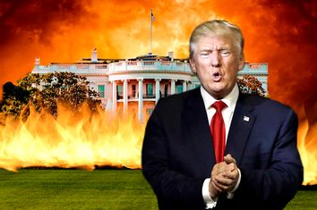 White house on fire