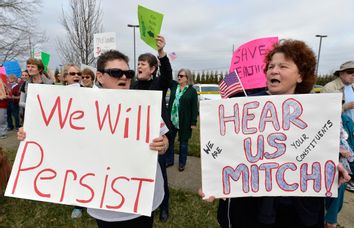 Congressional Recess-Protests