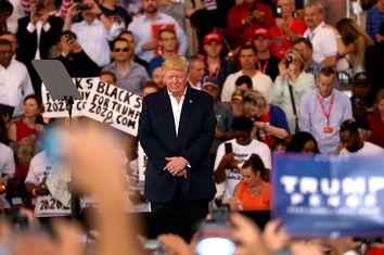 President Trump Holds Rally In Melbourne, Florida