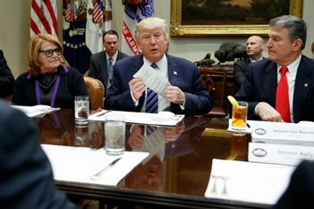 Donald Trump, Joe Manchin, Heidi Heitkamp