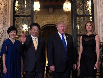 Donald Trump, Melania Trump, Shinzo Abe, Akie Abe