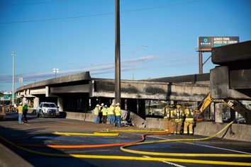 Atlanta Overpass Collapse Fire