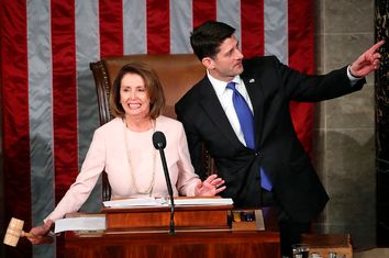 Paul Ryan Swears In Members Of The 115th Congress