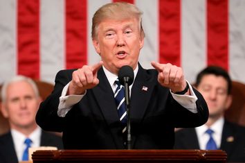 Donald Trump Delivers Address To Joint Session Of Congress