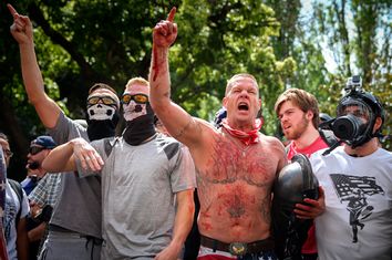 Pro-Trump Rally Attracts Anti-Trump Demonstrators In Berkeley, California