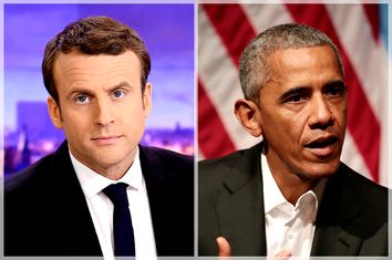 Emmanuel Macron; Barack Obama